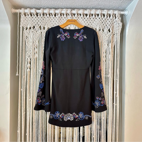 Free People whimsygoth bell-sleeve embroidered dress - Picture 2 of 8